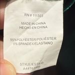 Lily Star  Green Velvet Long Sleeve, Lined, Crop Top Size Medium Photo 6