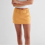Express NWT  Mustard Skort with Belt Photo 5