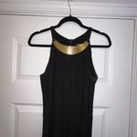 Joseph Ribkoff  Jeweled Collar Halter Sleeveless Maxi Dress Size 8  Photo 4