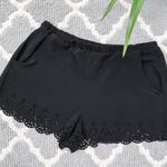 Forever 21 Black Scallop Comfy Lounge Short Photo 0