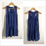 Joie  Silk Scoop Neck Romper Playsuit Navy Blue size XS Photo 2