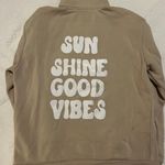 If It Were Me Quarter Zip Beige  Photo 1