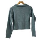 Nasty Gal Collar Plunge Long Sleeve Cropped Sweater NWT Size Small NWT Photo 10