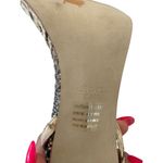 Steve Madden Nude Black Snake Print Lace Up Sandals Heels Size 8.5 Photo 4