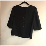 Reiss  Grace Black Button-Detail Blouse size 8/40 excellent condition Photo 3