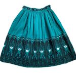 Vintage 1950s Guatemalan Midi Circle Skirt Size XS Photo 7