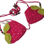 Urban Outfitters New Out from under crochet strawberry bikini top medium Photo 3