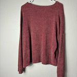 7th Ray  Pink Pullover Scooped Long Sleeve Sweater size Large Photo 5
