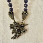 Heidi Daus Statement Floral Necklace with Genuine Amethyst Beads & Multicolor Cr Purple Photo 5
