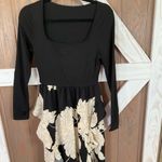 Maxi dress with side ruffle Black Photo 2