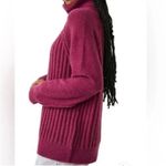 Free People NWT Big City Turtleneck Ribbed Sweater Size XS in Mulberry Garnet Photo 1