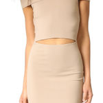 Bec & Bridge NWT  Georgia Safari Mini Dress Tan Bodycon Size 2 Australian Brand Photo 0