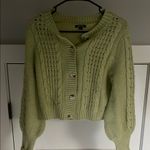 Wild Fable  Light Green Cable Knit Cardigan Photo 0