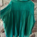 Free People Cardiff Cotton Gauze Button-Up Shirt size medium Photo 3