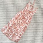 Bardot  Coral and White Halter Midi Dress Photo 2