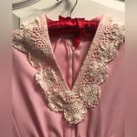 Vintage Homemade Dress Pink Crocheted Collar Size undefined Photo 1