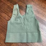 Deep V Ribbed Brami size M/L Green Size M Photo 2