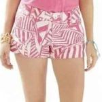 Lilly Pulitzer • Walsh Shorts Capri Pink Yacht Sea Pink White Size 2 Small Photo 0