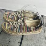 Sam Edelman  Kavi Stripes Canvas colorful sneaker size 8.5 Photo 3