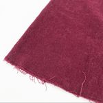 Brandy Melville Corduroy Mini Skirt High Waist Raw Hem A-line Burgundy One Size Photo 5