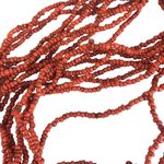 Vintage Abalone Shell & Red Seed Bead Necklace Artisan Multi Photo 5