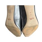 Coach Black Silver Pointed Toe Kitten Heel Pumps Women's Size 9B Photo 3