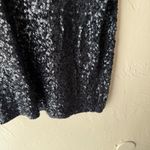 J.Crew Women's Size Small Navy Blue Sequin Sparkle Party Tank Top Photo 2