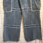 SheIn distressed big pocket high rise cropped jeans size S (2) Photo 2