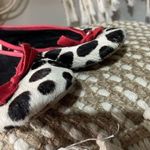 Boden Red Bow Calf Hair Ballet Flats Size 38 Photo 1