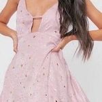 Nasty Gal NWT Y2K Metallic Star Print Cami Swing Dress ~ Size 6 ππ Photo 0