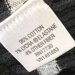 Merona  Black & Gray Striped V Neck Pullover Sweater Top Size Small Photo 9