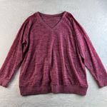 Torrid  Plus 2 2X Sweatshirt Super Soft Plush V-Neck Lace Pieced Sleeve Raglan Photo 2