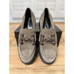 Ateliers Kai Taupe Suede Loafer Sz 8.5/9 US 39 EU NIB Decorative Buckle Slip Photo 1