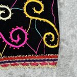 Shannan Sweater Womens Medium Black Multi Cardigan Embroidered Beaded Vintage Photo 5