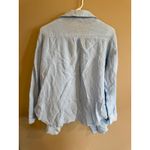 Shade & Shore Shade Shore Light Blue Gauze Button Down Shirt Women's Size L Photo 3