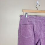 Vintage Jou Jou Skins Y2K/90s‎ Suede Leather Straight Leg Pants Size 11/12 Purple Photo 5