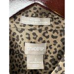 Chico's No-Iron Coolmax All Seasons Cheetah-Print Classic Shirt Button Up 16/18 Photo 2