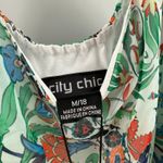 City Chic Romper Size 18 NWT Cold Shoulder Tropical Resort Summer Plus Curvy Photo 3