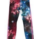 Good American Pink Blue Cosmos Galaxy Space Dye High Rise Stripe Leggings M Photo 3