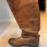 Frye Melissa Seam Riding Boot Cognac Leather Size 7.5 Photo 7