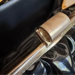 Vintage Black Vinyl Ruffle Coquette Crossbody Evening Cocktail Purse Bag Clutch Photo 8