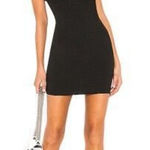 superdown  Medium Linda Assymetric Body Con One Shoulder Black Mini Dress Photo 0