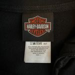 Harley Davidson  Women L Black Graphic Print Full Zip Sweatshirt Pockets Biker Photo 9