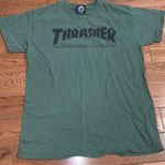 Thrasher T Shirt Green Photo 0