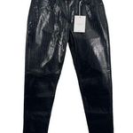 KanCan Josephine Faux Leather Mom Fit Jeans Black Boho Artsy NWT Womens 5/26 Photo 0