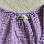 Faherty Dream Cotton Gauze Ainsley Top in Nirvana Lavender Pink Purple | Small Photo 3