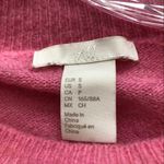 H & M Pink Crew Neck Long Sleeve Pullover Sweater S Photo 5