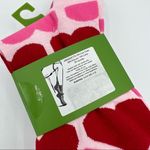 Kate Spade New York Pink White Red Hearts Crew Socks 3 Pairs Per Pack Photo 4