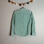 Ralph Lauren Lauren  green striped crest logo button down shirt Photo 3