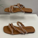 Torrid Beige Embellished Twist Sandals - Size 7WW Photo 0